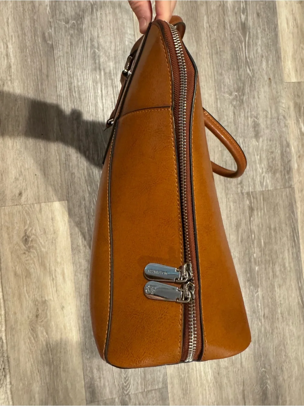 Bostanten brown leather ladies' laptop briefcase